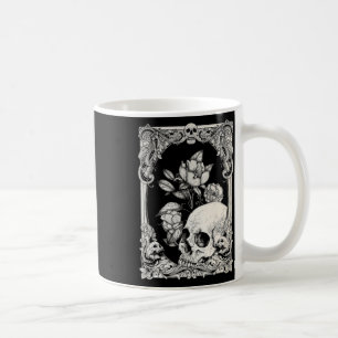 Halloween Skull Pastel Goth Flower Gothic Floral C Coffee Mug