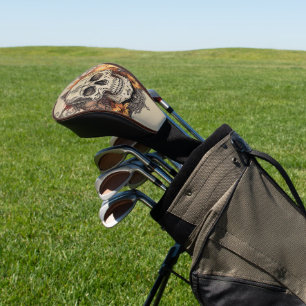 Halloween,Skull Pattern, Candlelight Calavera Golf Head Cover