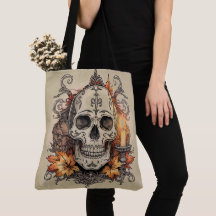 Halloween,Skull Pattern, Candlelight Calavera