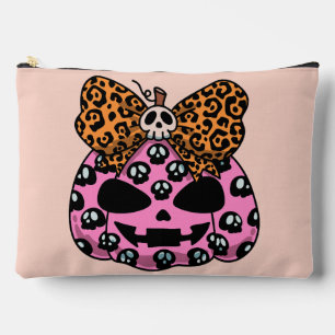 Halloween,Skull Pattern ,Face Pumpkin, Modern Accessory Pouch