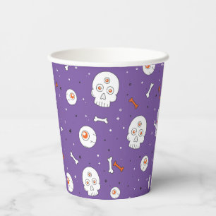 Halloween Skull Pattern Paper Cup – Trick or Trea
