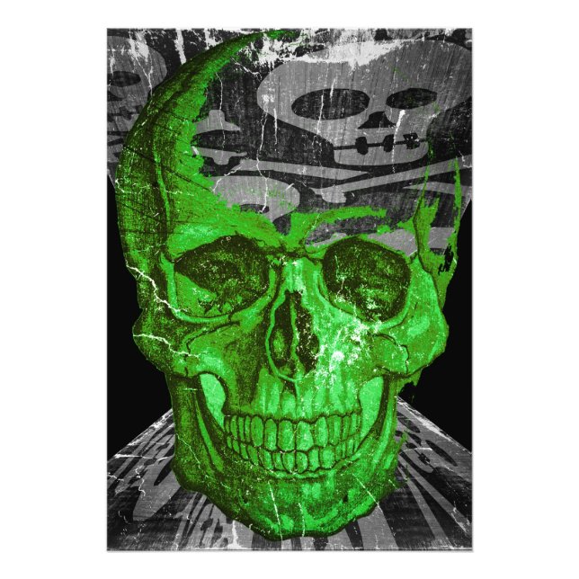 Halloween Skull Photo Print (Front)