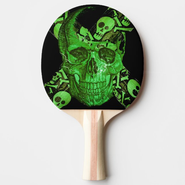 Halloween Skull Ping Pong Paddle (Front)
