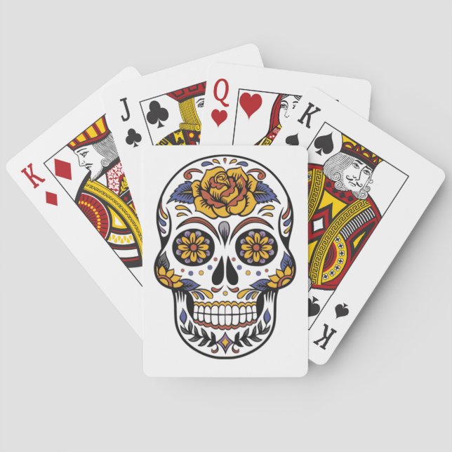 Halloween Skull Playing Cards (Back)