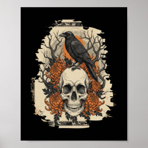 Halloween Skull Poster