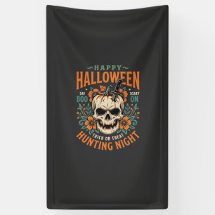 Halloween Skull Pumpkin Hunting Night Design_1 Banner