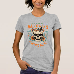 Halloween Skull Pumpkin Hunting Night Design_1 T-Shirt