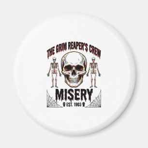 Halloween Skull Scary Creepy Vintage Story_1 Magnet