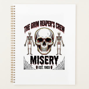 Halloween Skull Scary Creepy Vintage Story_1 Planner