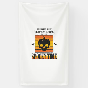Halloween Skull Scary Funny Vintage Quote_1 Banner