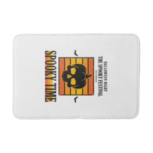 Halloween Skull Scary Funny Vintage Quote_1 Bath Mat