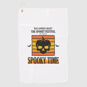 Halloween Skull Scary Funny Vintage Quote_1 Golf Towel