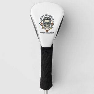 Halloween Skull Shirt Vintage Engraving Graphic_1 Golf Head Cover