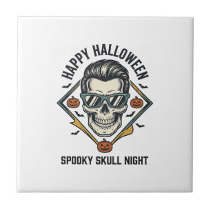 Halloween Skull Shirt Vintage Engraving Graphic_1 Tile