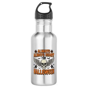 Halloween Skull Shirt Vintage Engraving Spooky Quo 532 Ml Water Bottle