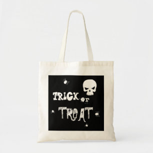 Halloween Skull Spider Trick Or Treat Tote Bag