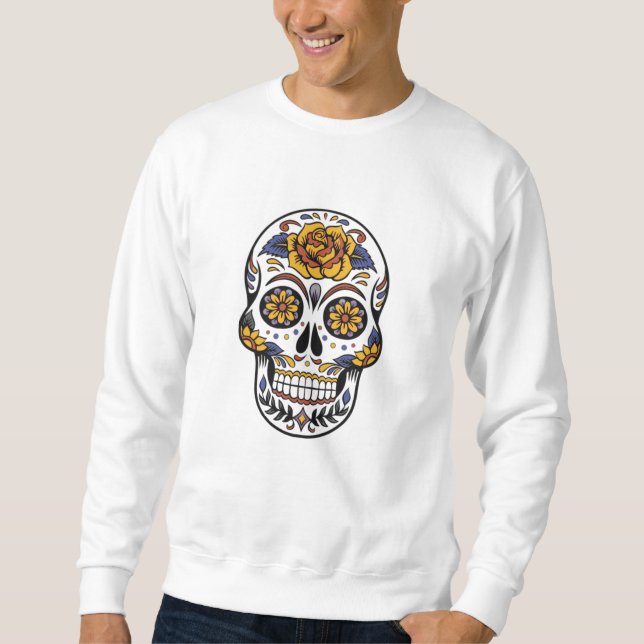 halloween skull sweatshirt (Front)