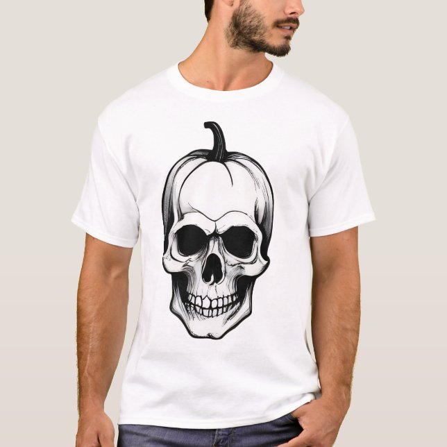 Halloween Skull T-Shirt (Front)