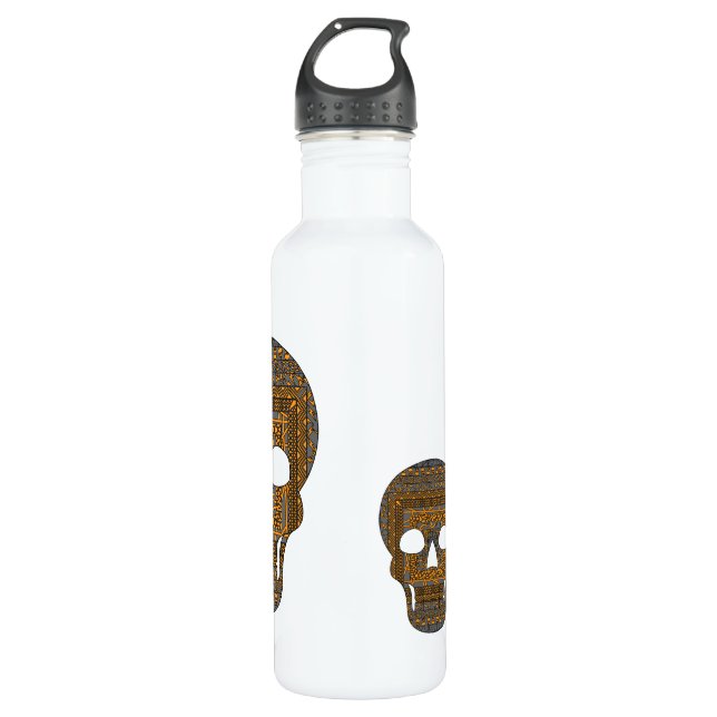 Halloween Skull Water Bottle (Front)