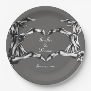 Halloween Skull Wedding Plate