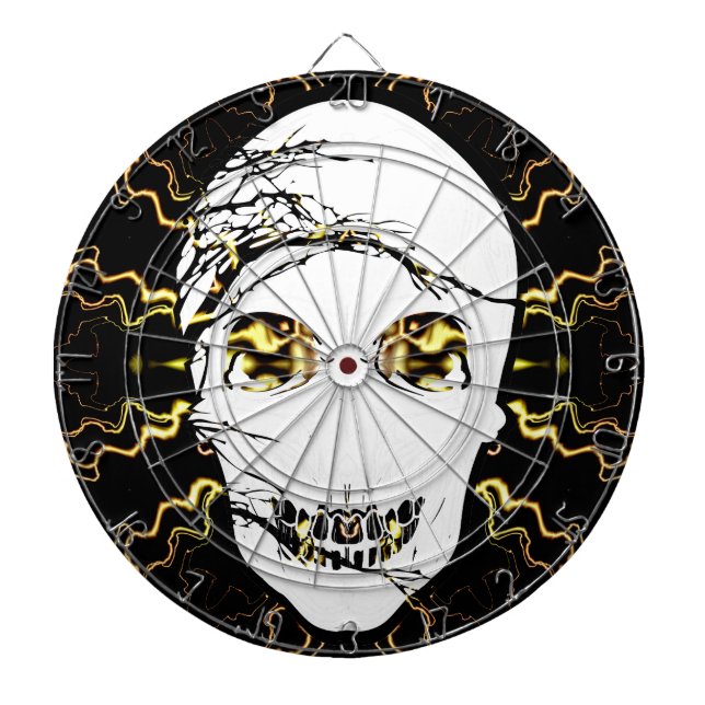 Halloween Skull with magic light Dartboard (Front)