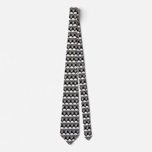 Halloween Skulls Black Tie