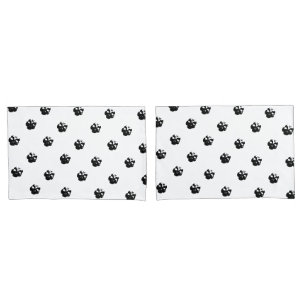 Halloween Skulls pattern black white Pillowcase