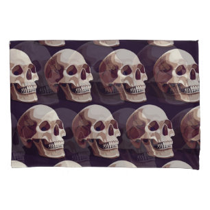 Halloween Skulls: Spooky Seamless Pattern. Pillowcase