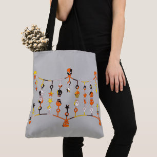Halloween Skulls Tote Bag