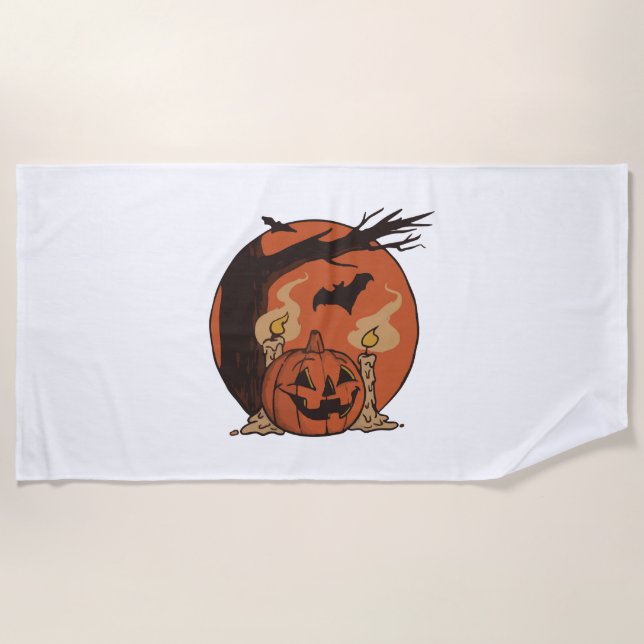 halloween sleep beach towel (Front)