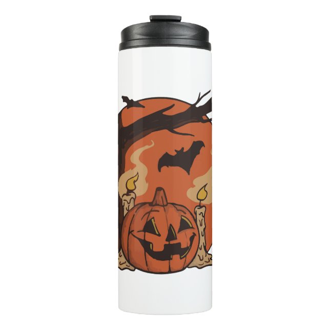 halloween sleep thermal tumbler (Front)