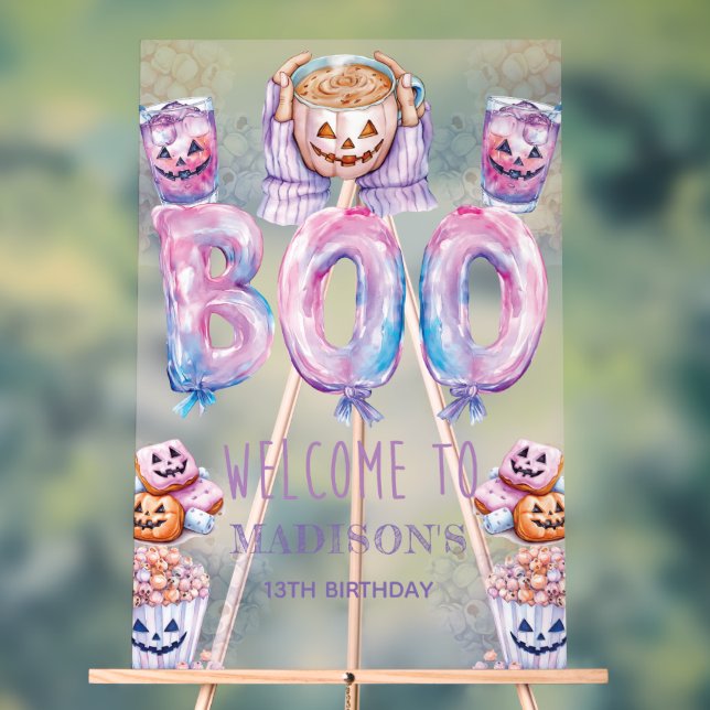 Halloween Sleepover Custom Welcome Sign (Neutral)