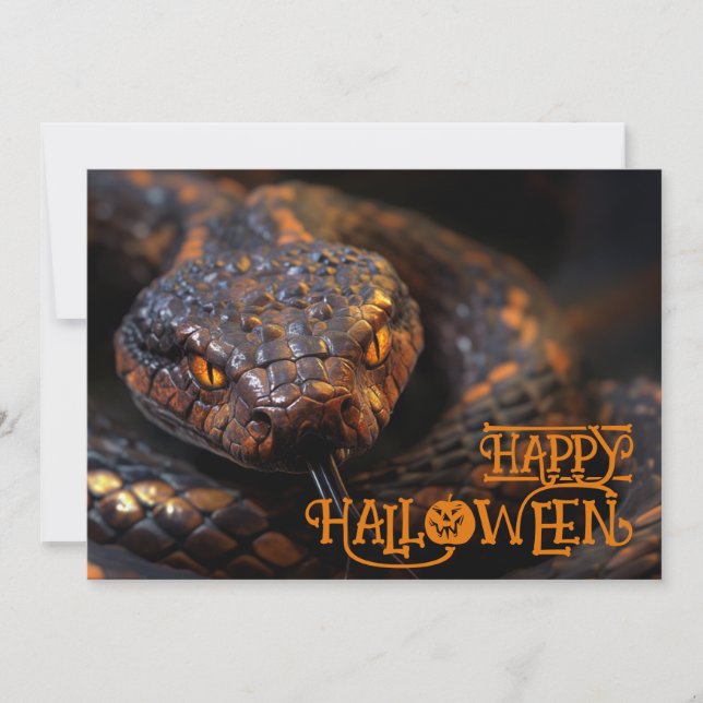 Halloween 🐍  "Slithering Spook-tacular Invitation (Front)