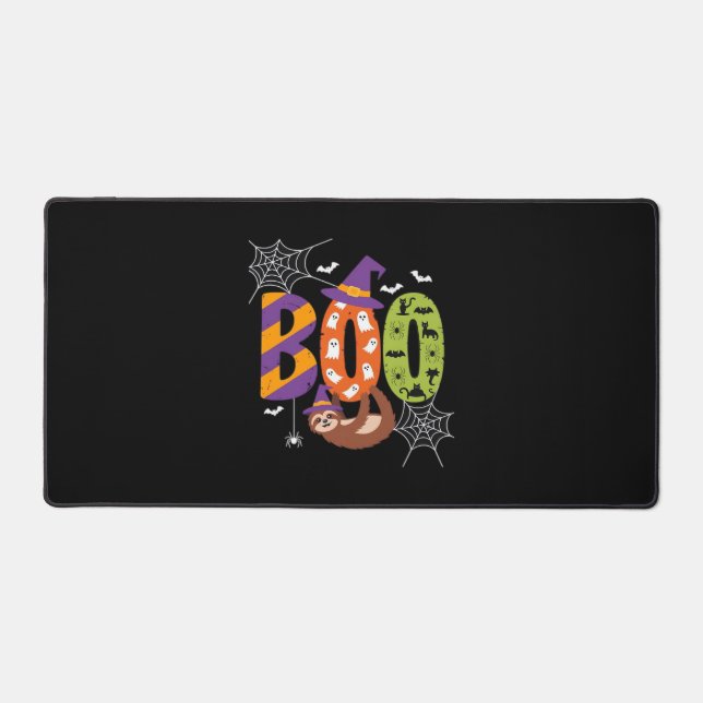 Halloween Sloth Boo Lazy Essential T-Shirt Desk Mat (Front)
