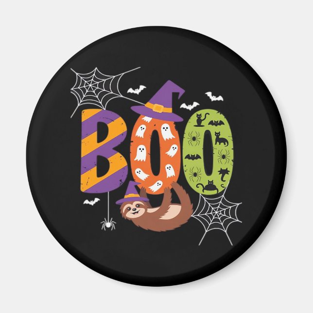 Halloween Sloth Boo Lazy Essential T-Shirt Magnet (Front)