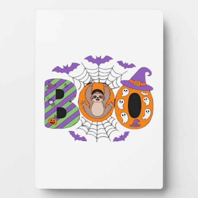 Halloween Sloth Cute Essential T-Shirt Plaque (Front)