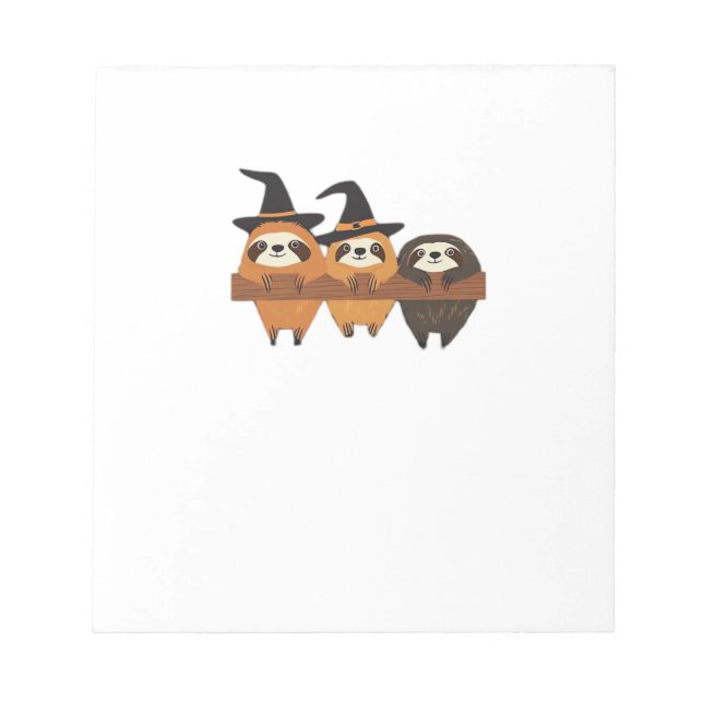 Halloween Sloth Essential T-Shirt Notepad (Front)