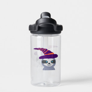 Halloween Sloth in Witch's Hat Water Bottle