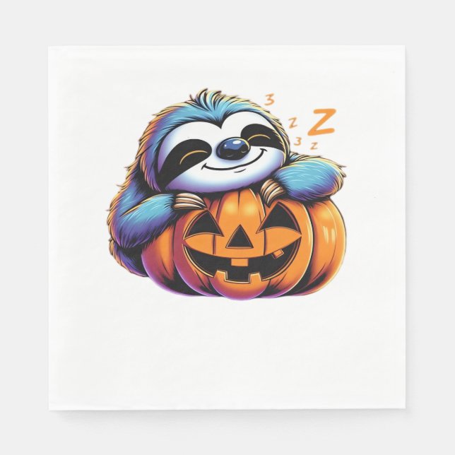 Halloween Sloth Lover Costume Essential T-Shirt Napkin (Front)