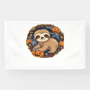 Halloween, Sloth, October 31st, Thanksgiving Class Banner