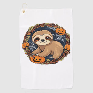 Halloween, Sloth, October 31st, Thanksgiving Class Golf Towel