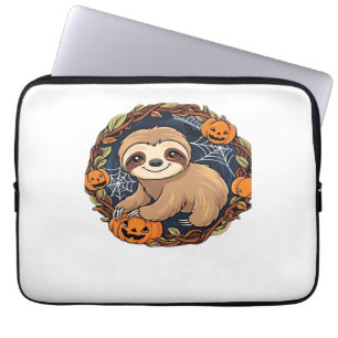 Halloween, Sloth, October 31st, Thanksgiving Class Laptop Sleeve