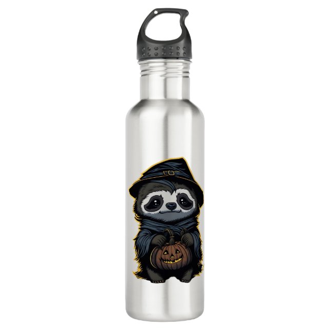 Halloween sloth Oversized T-Shirt 710 Ml Water Bottle (Front)