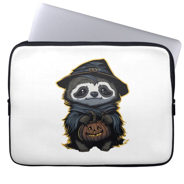 Halloween sloth Oversized T-Shirt Laptop Sleeve (Front)