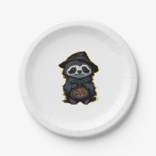 Halloween sloth Oversized T-Shirt Paper Plate