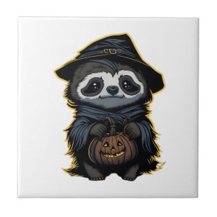 Halloween sloth Oversized T-Shirt Tile