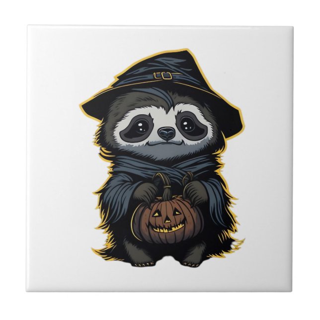 Halloween sloth Oversized T-Shirt Tile (Front)