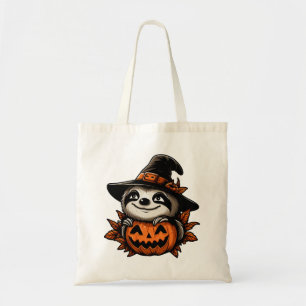 Halloween Sloth Pumpkin Festivity Tote Bag
