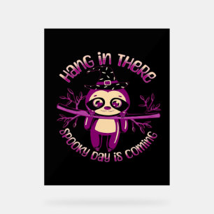 Halloween Sloth (ver.1) Classic T-Shirt Acrylic Sign