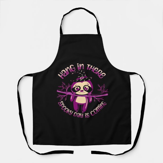 Halloween Sloth (ver.1) Classic T-Shirt Apron (Front)